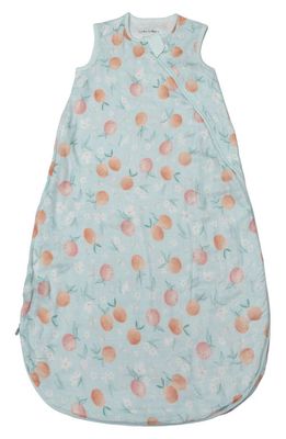 Loulou Lollipop Print Muslin Wearable Blanket in Multi Blue 