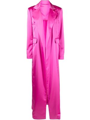 Loulou open-front oversized coat - Pink