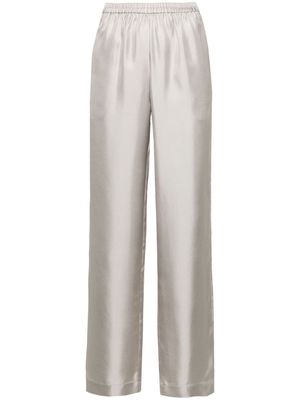 Loulou Studio Alera wide-leg silk trousers - Grey