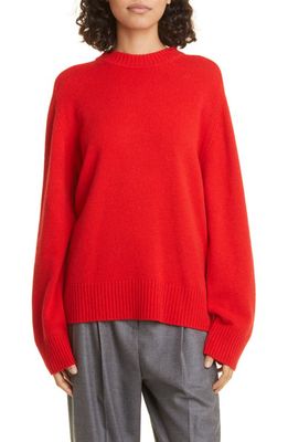 Loulou Studio Baltra Cashmere Sweater in Red