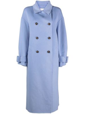 Loulou Studio Boras double-breasted coat - Blue