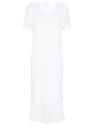 Loulou Studio cotton jersey shirt dress - White