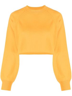 Loulou Studio cropped cashmere jumper - Orange
