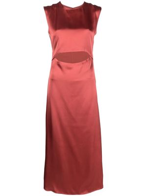 Loulou Studio cut-out fitted dress - Red