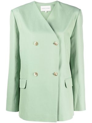 Loulou Studio double-breasted blazer - Green