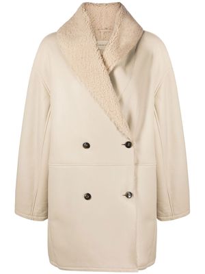 Loulou Studio double-breasted coat - Neutrals