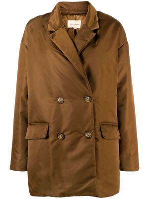 Loulou Studio double-breasted padded coat - Brown
