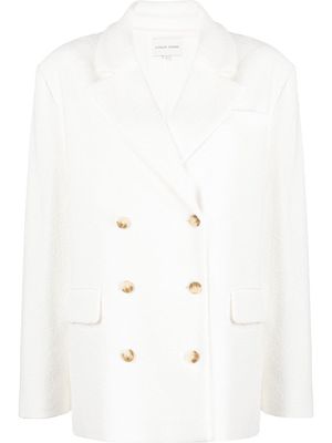 Loulou Studio double-breasted suit blazer - White