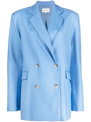 Loulou Studio double-breasted wool blazer - Blue