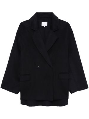 Loulou Studio double-breasted wool blend jacket - Black