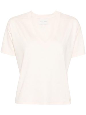 Loulou Studio Faa V-neck cotton T-shirt - Neutrals