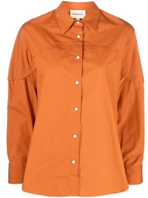 Loulou Studio fitted button-up shirt - Orange