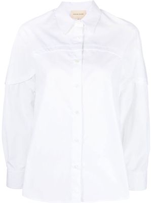 Loulou Studio fitted button-up shirt - White