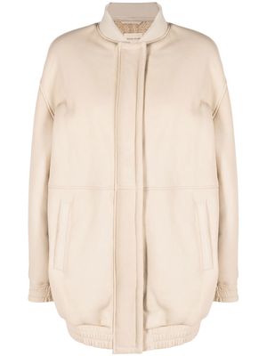 Loulou Studio Gabriola shearling-lined bomber jacket - Neutrals