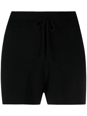 Loulou Studio high-rise wide-leg shorts - Black