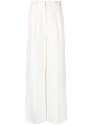 Loulou Studio high-waisted wide-leg trousers - White