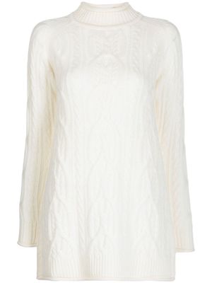 Loulou Studio Layo cashmere minidress - White