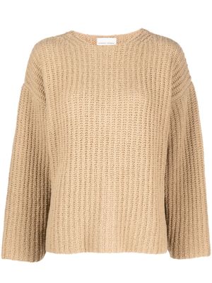 Loulou Studio Lola long-sleeved knitted jumper - Brown