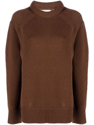 Loulou Studio long-sleeved cashmere blend jumper - Brown