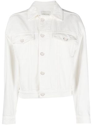 Loulou Studio long-sleeved denim jacket - White
