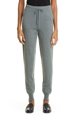 Loulou Studio Maddalena Cashmere Joggers in Green Melange