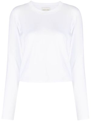 Loulou Studio Masal long-sleeve cotton T-shirt - White