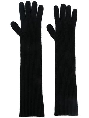 Loulou Studio Milos cashmere gloves - Black