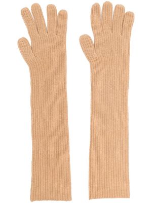 Loulou Studio Milos cashmere gloves - Neutrals