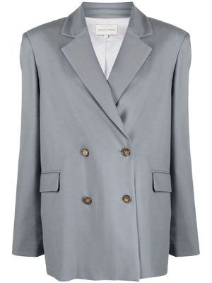 Loulou Studio notched-lapel double-breasted blazer - Grey