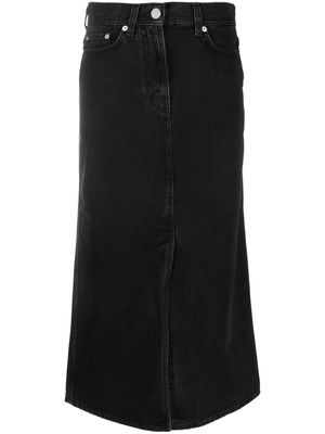 Loulou Studio organic-cotton midi skirt - Grey