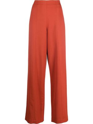 Loulou Studio panelled wide-leg trousers - Red