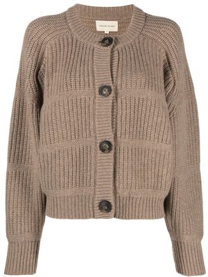 Loulou Studio ribbed-knit cashmere cardigan - Neutrals