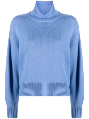Loulou Studio roll-neck knit jumper - Blue