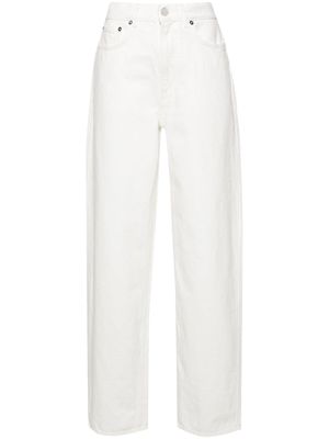 Loulou Studio Samur high-waist wide-leg jeans - White