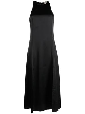 Loulou Studio satin-finish sleeveless midi dress - Black