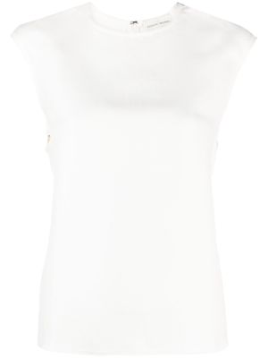 Loulou Studio sleeveless shift blouse - White