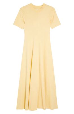 Loulou Studio Sola Supima® Cotton T-Shirt Dress in Apricot