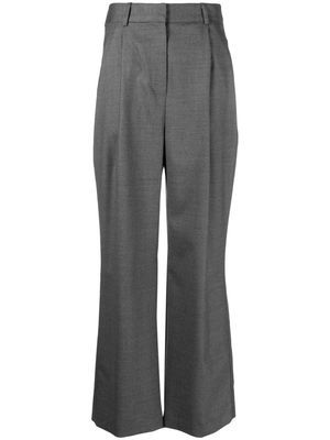 Loulou Studio Solo pleated flared trousers - Grey