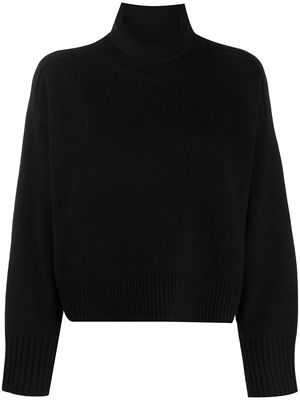 Loulou Studio Stintino roll neck sweater - Black