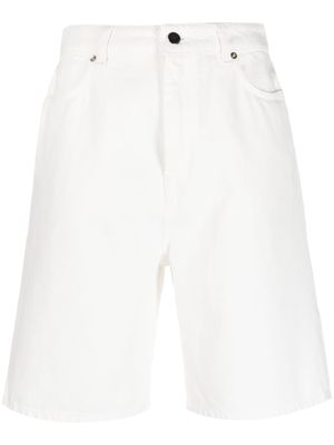 Loulou Studio straight-leg denim shorts - White