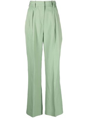 Loulou Studio straight-leg tailored trousers - Green