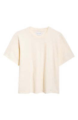 Loulou Studio Telanto Supima Cotton T-Shirt in Rice Ivory