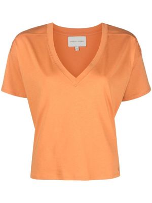 Loulou Studio V-neck cotton T-shirt - Orange