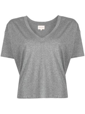 Loulou Studio V-neck Pima cotton T-shirt - Grey