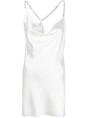 Loulou x Rue Ra chain-link slip dress - White
