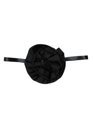 Loulou x Rue Ra large flower choker necklace - Black