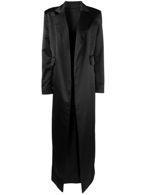 Loulou x Rue Ra open-front oversized coat - Black