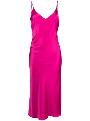 Loulou x Rue Ra V-neck midi dress - Pink