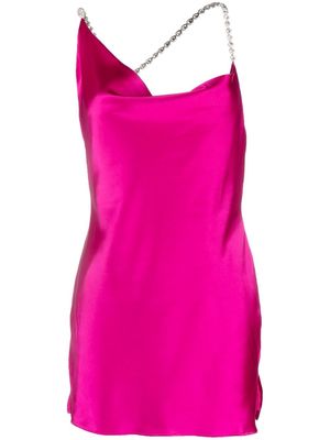 Loulou x Ruera crystal-strap mini dress - Pink