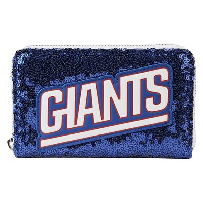 Loungefly New York Giants Sequin Zip-Around Wallet